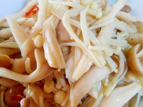 すしのこで あっというまのキノコの甘酢和え